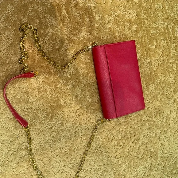 Tory Burch Pink Leather Chain Crossbody with Gold Hardware - Picture 2 of 2